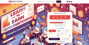 99Bitcoins Token presale homepage