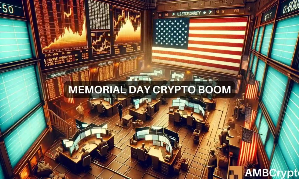 Memorial Day Rise: Bitcoin Hits $70,000 as US Stock Markets Pause