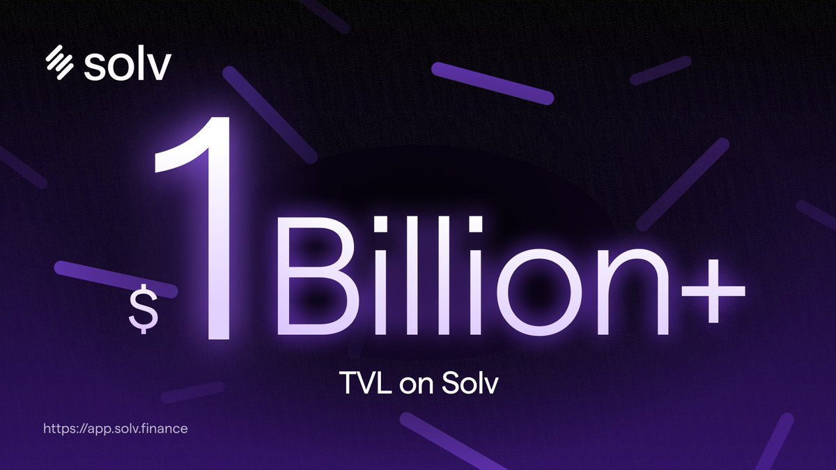 Breakthrough for Solv Protocol: $1B TVL, Now a Top 32 DeFi Player