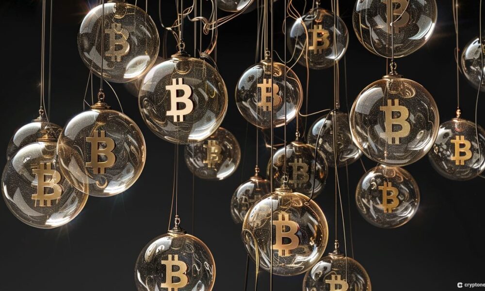 Hanging Bitcoin lightbulbs