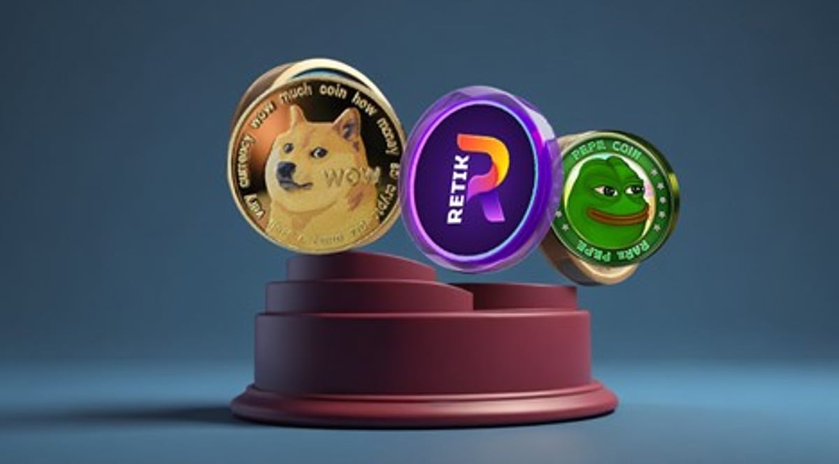 Pepe Coin (PEPE), Dogecoin (DOGE), Retik Finance (RETIK)
