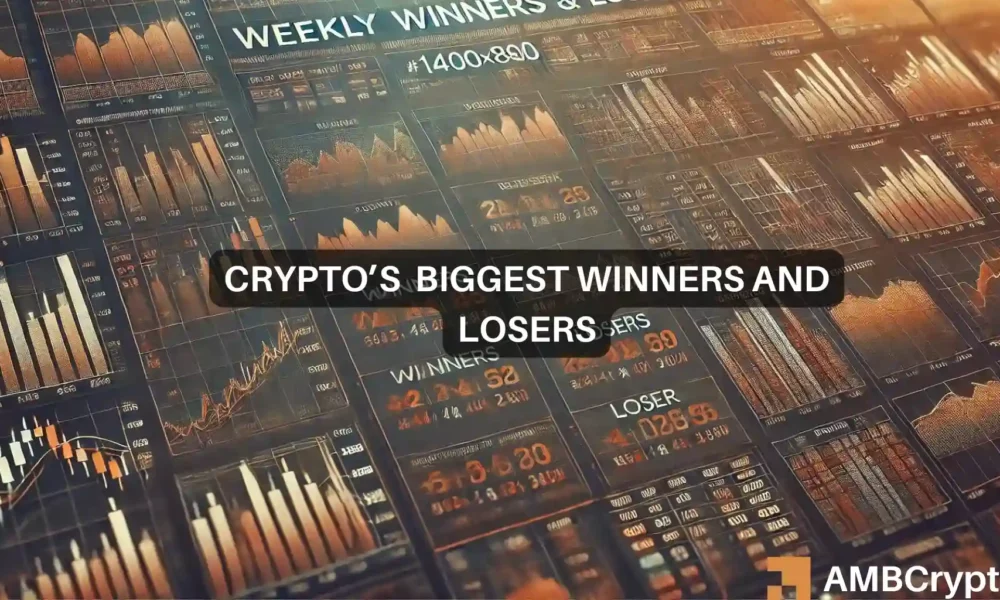 Cryptocurrency market weekly winners and losers: MOG, KAS, PENDLE, WLD