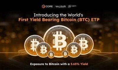 Valor Inc., a subsidiary of DeFi Technologies, introduces the world's first and only yield-bearing Bitcoin (BTC) ETP in collaboration with the Core Foundation, to German investors at Börse Frankfurt, offering exposure to Bitcoin with a yield of 5.65%