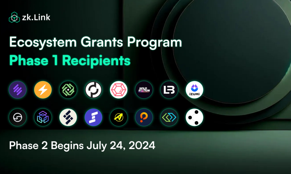 zkLink Approves 16 Projects in Ecosystem Developer Grant Program Paving the Way for Aggregated Future of DeFi, Announces Phase 2